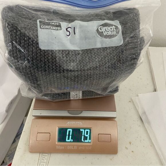 Men’s Gray Knit Wool Blend Scarf Contemporary Hipster Office Work Unisex OS - Picture 9 of 9